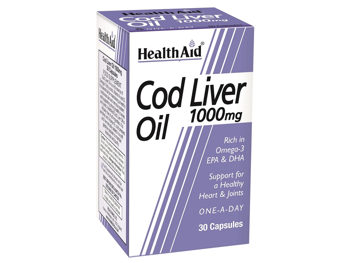 Health Aid Cod Liver Oil 1000mg  30's