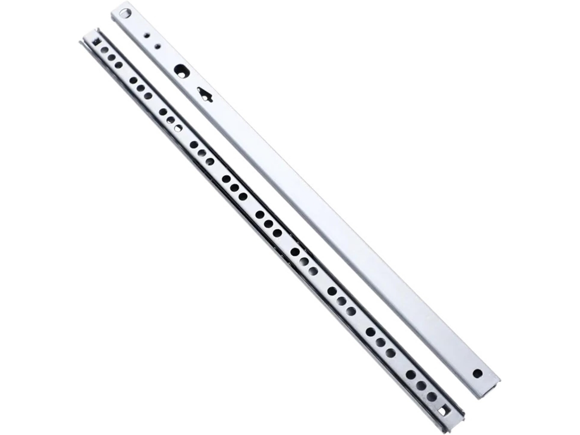 2 Peças De Corrediças Gaveta 17mm Largura, Trilho Deslizante Bidirecional 182mm