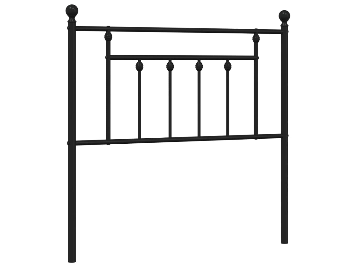 Headboard, Headboards Vidaxl Preto Aço (90 Cm)