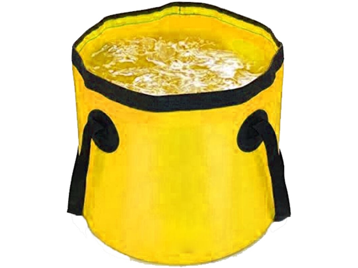 Balde Dobrável Para Acampamento, Recipiente De Água Portátil Dobrável Para Viagens, Caminhadas E Pesca Amarelo 20l Slowmoose