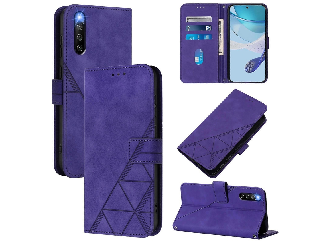 Capa De Celular De Couro Com Estampa 3d E Flip Crossbody