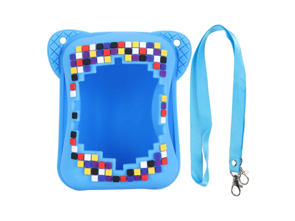 Aetheria capa de Silicone com Cordão para Brinquedo Interativo Bitzee Pet Digital Resistente a Arranhões Azul