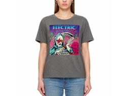 Rockinstone Bill And Ted Electric Hell Heather Graphite Adult T-shirt Size:xl