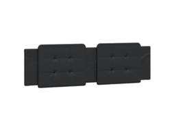 Headboard Cushion, Headboard Cushions Vidaxl Preto Couro Artificial (180 Cm)
