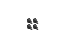 Conjunto De 4 Cintas Aperto Plástico 25 Mm Com Fivela Para Amarrar Malas E Bagagens(pretas)