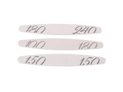Conjunto de 3 lixas de unha laváveis e reutilizáveis, ferramenta profissional para manicure de unhas acrílicas, para uso doméstico e na sala de estar.