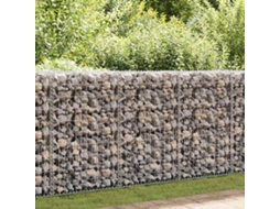 Vidaxl Muro Gabião Com Tampas Aço Galvanizado 900x50x100 Cm