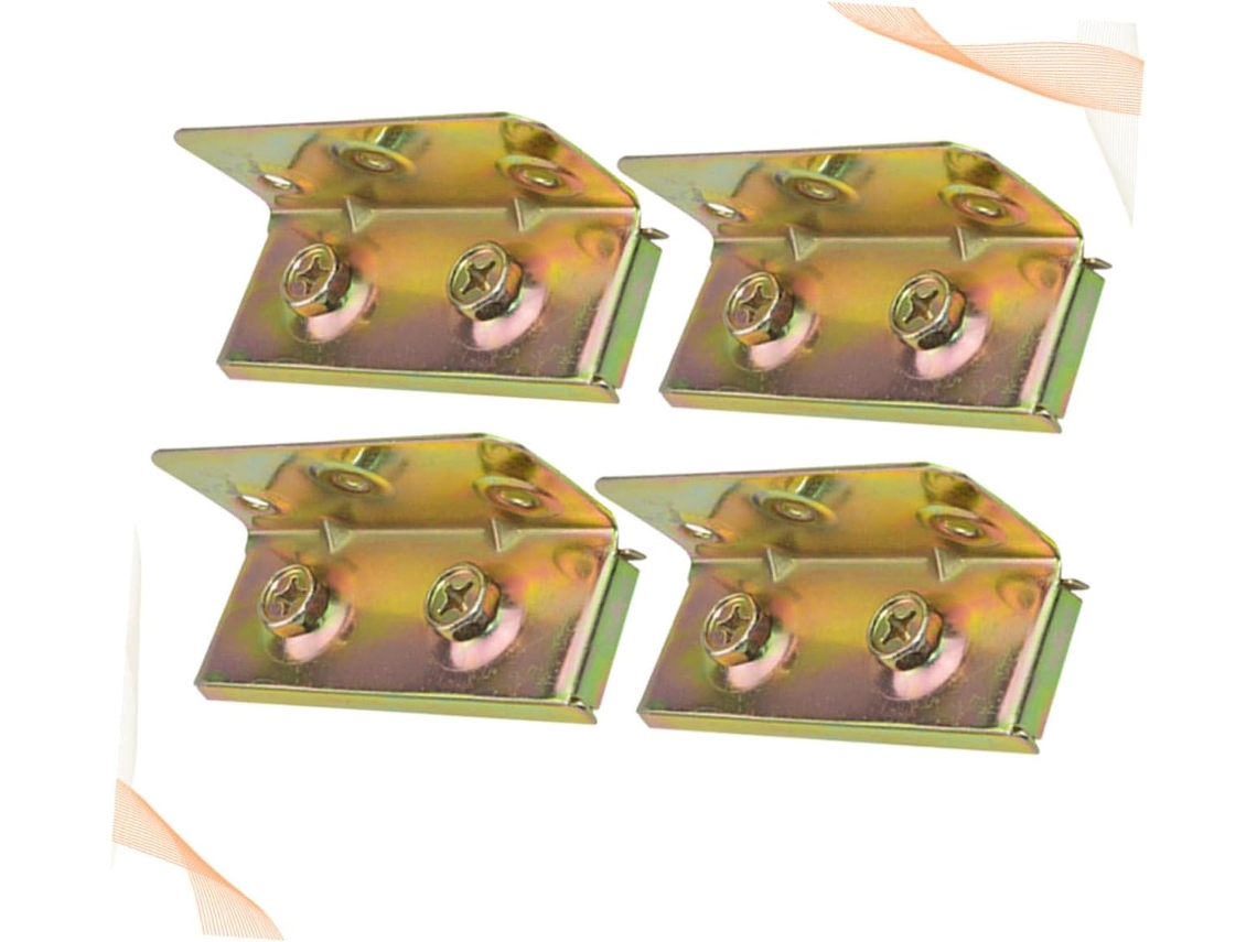 Ounona Conjunto De 4 Ferro Para Cama Placa Fixa Móveis E Peseiras