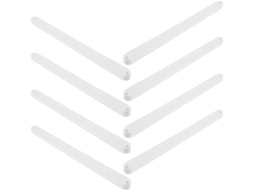 Toyvian Conjunto De 8 Corrediças Plástico Para Gavetas, Substituição Para Armários E Recipientes, Cor Branca Com Furo De
