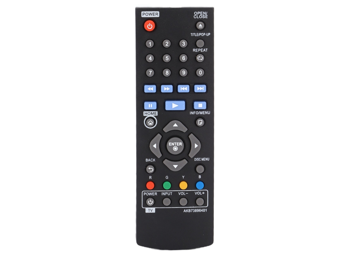 Aetheria controle Remoto Substituto Akb73896401 para Reprodutor de Dvd Lg Bp340 Bp135 Bp335w