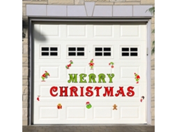 Decorações de Natal para Porta de Garagem Adesivos Magnéticos para Carro e Refrigerador Decoração Diy para Casa NEVEANCE