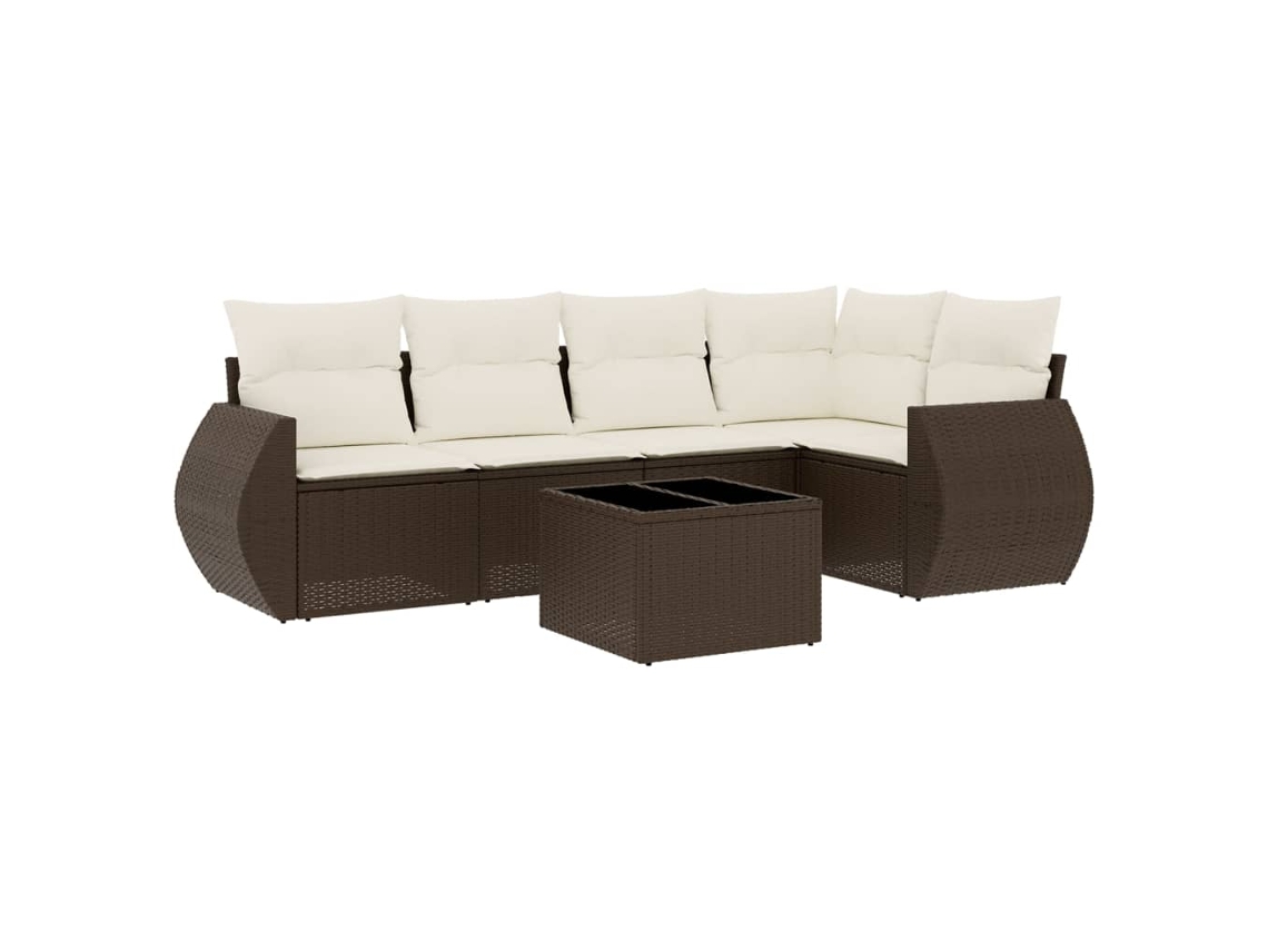 Garden Sofa Set, Garden Sofa Sets Vidaxl Marrom Rattan / Vime (n/a)