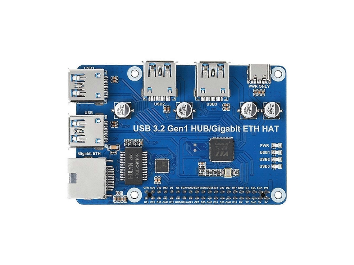 Para Placa De Expansão Usb 3.2 Gen1 Hub Eth Hat Brilvibera