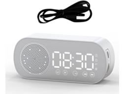 Caixa de Som Bluetooth Sem Suporte para Cartão Tf, Despertador Digital, Feita de Abs SFUSHOS
