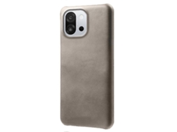 Capa Protetora De Couro Sintético Tkdaddy Para Oneplus 13t 5g Com Textura De Bezerro, Cinza, Para Pc Rígido