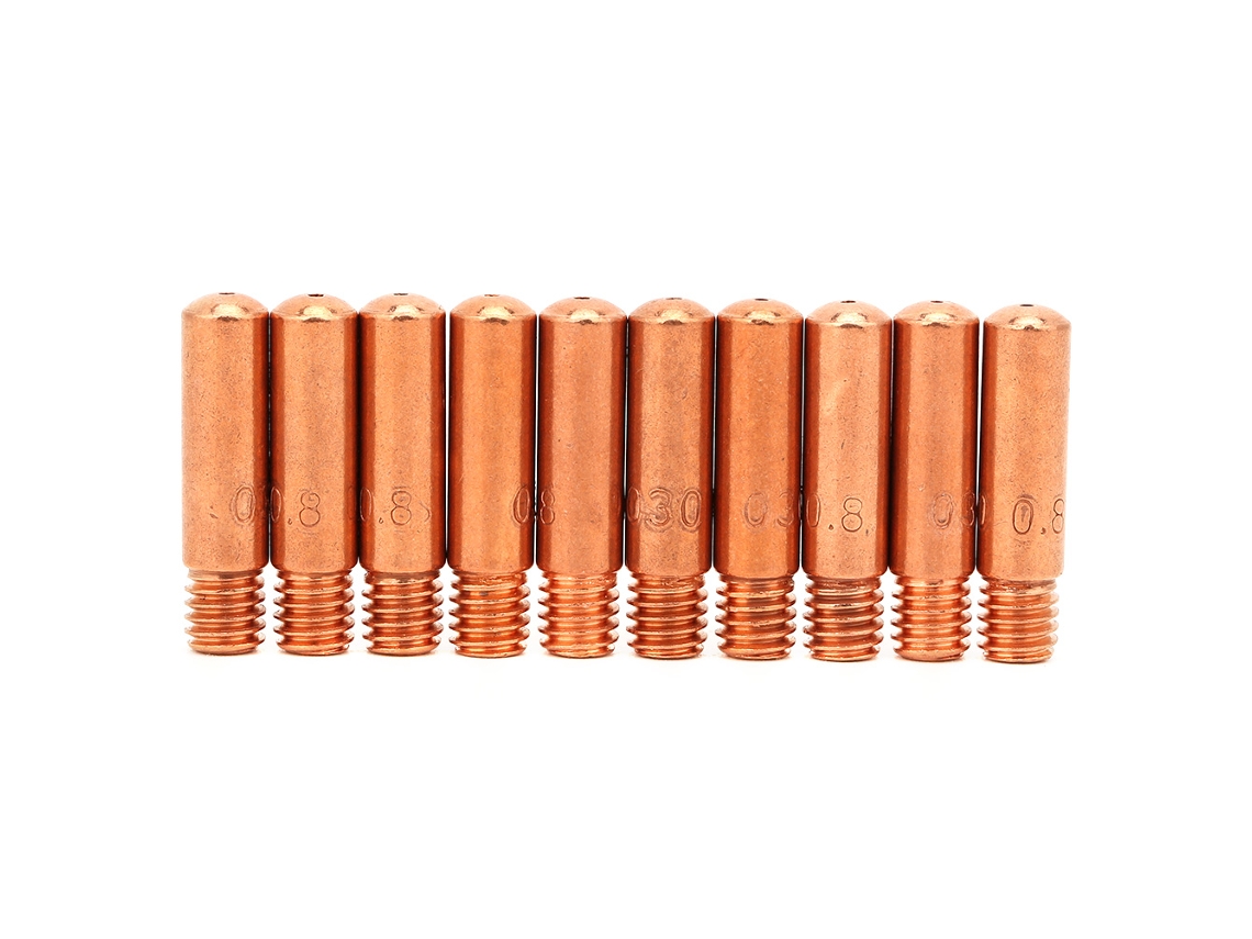Ponta De Contato 11-30 Para Pistola Mig Tweco Mini/1 E 100l, 10pcs, Cobre Premium