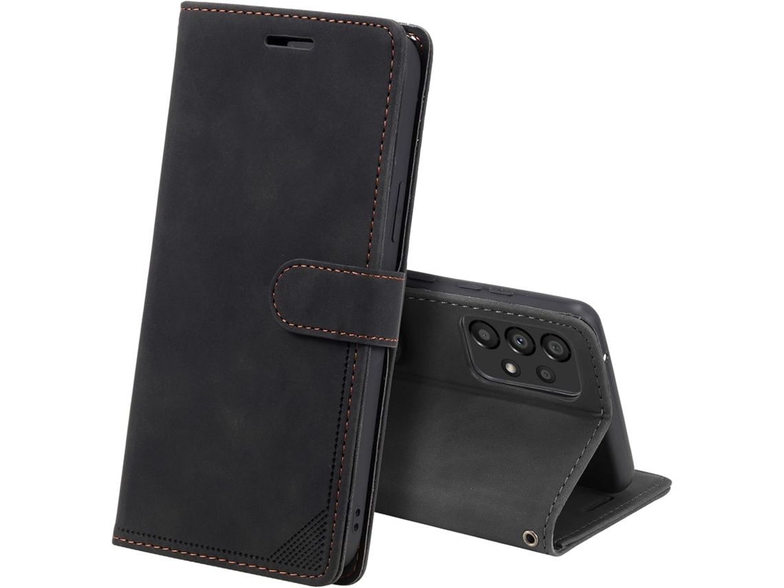 Capa Móvel Protetora para Samsung Galaxy A53 5G HONGWE. Anti-Choque com Porta-Cartões Preto