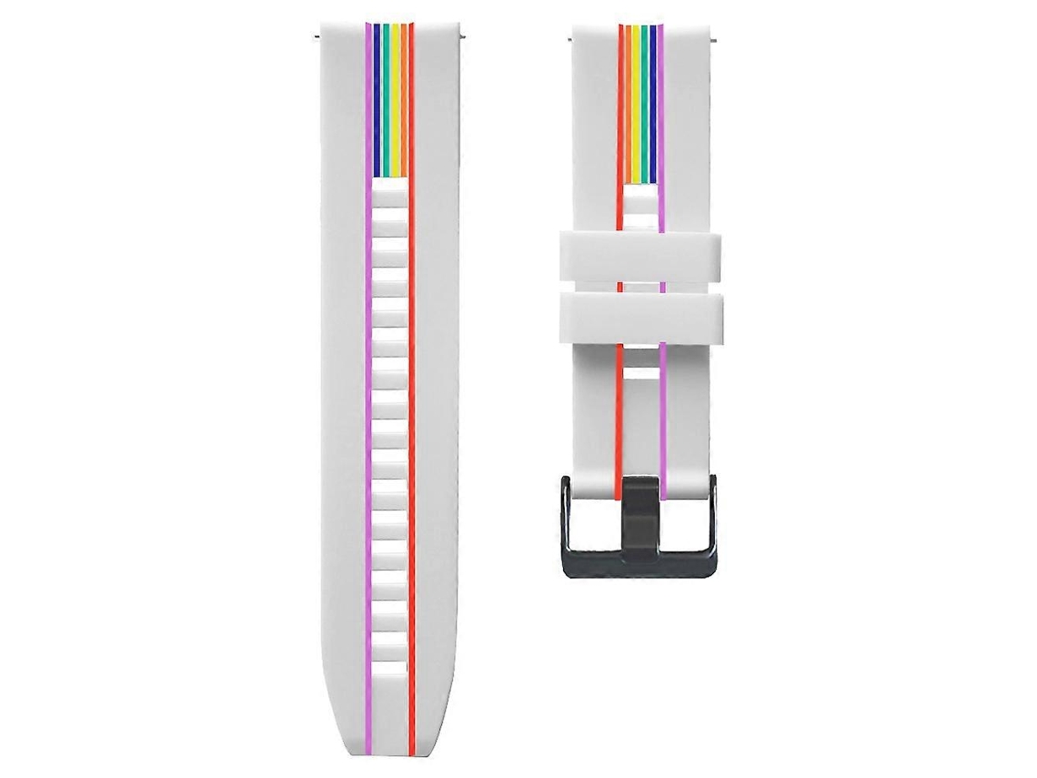 Pulseira De Silicone Arco-íris Para Huawei Watch 3 Pro