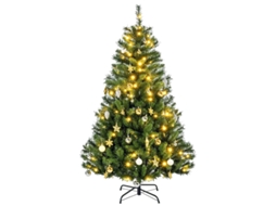 Árvore de Natal artificial 210 cm com 505 pontas, base de metal | S/MARCA