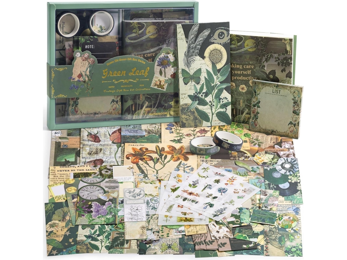 Kit Scrapbook Bloco De Notas Conjunto De Scrapbook A6 (natureza) Elysve