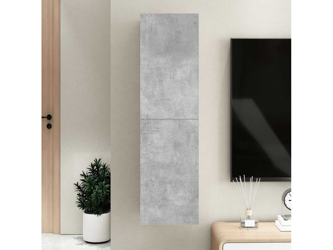 Vidaxl Móvel De Tv 30,5x30x110 Cm Derivados Madeira Cinzento Cimento