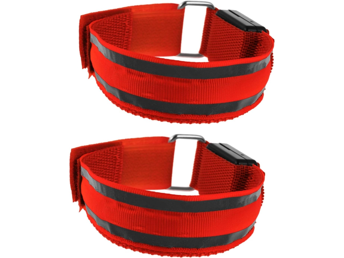 De 2 Pulseiras De Led Iluminadas Para Corrida Noturna, Refletoras E Ajustáveis. Gokoco