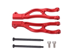2pcs Braços De Suspensão Superior Dianteiro De Rc Em Liga De Alumínio Resistente A Alta Temperatura Para Outcast 8s Vermelho