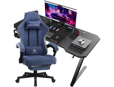 Cadeira Gamer Mesa Gamer Em Z, Ótima Combinação De Relação Qualidade Preço Gtplayer