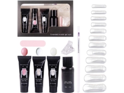 Kit De Gel Para Extensão De Unhas De Longa Duração Com 3 Unidades