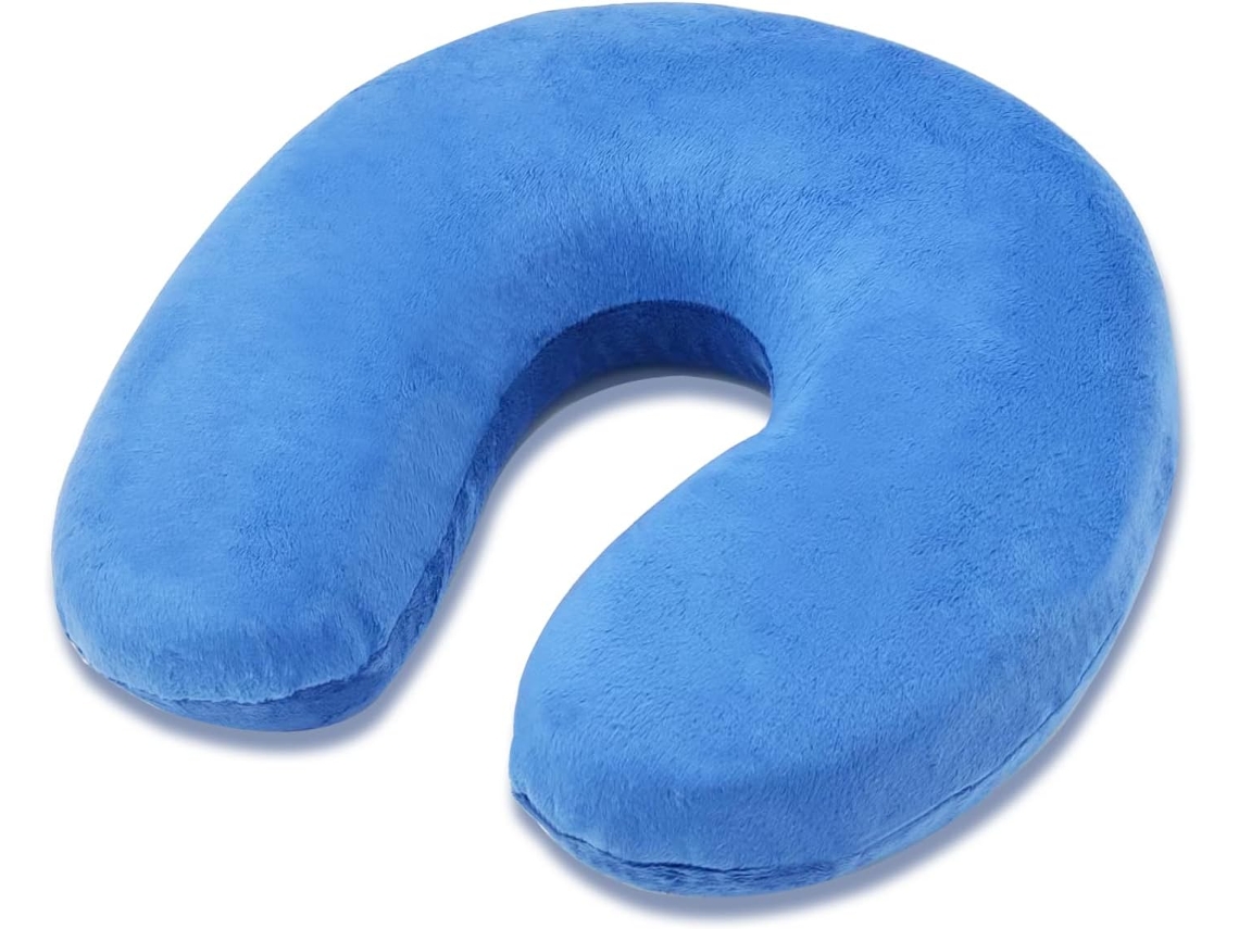 Travesseiro de viagem formato U para avião espuma viscoelástica AQUAFORGE