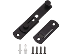 Fechadura Para Porta De Celeiro, Fechadura Para Porta De Correr Em Aço Carbono, Fivela, Kit De Ferragens Com Gancho Para