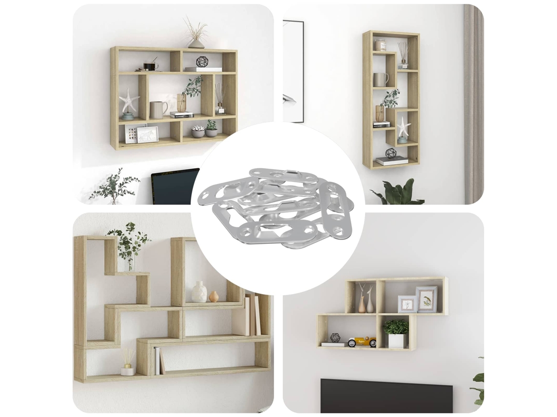 Vidaxl Gancho Com Buraco Chave 3673 Pcs Prateado 45 X 16 X 3.5 Mm