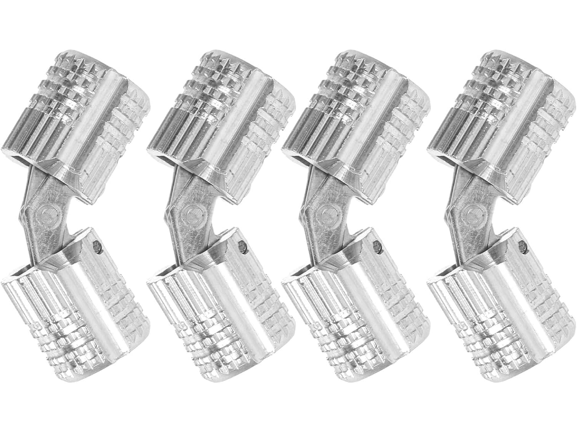Kombuida 4 Peças Dobradiças De Barril Ocultas Latão 8mm, Dobradiças Invisíveis De Sobreposição Para Portas Armário Com