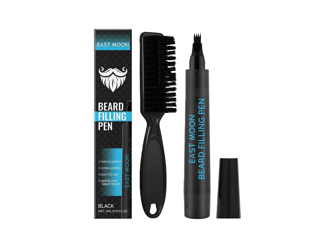 Lápis East Moon Preto para Sobrancelhas e Barba, Crie um Estilo Bem Definido LAXISCREED