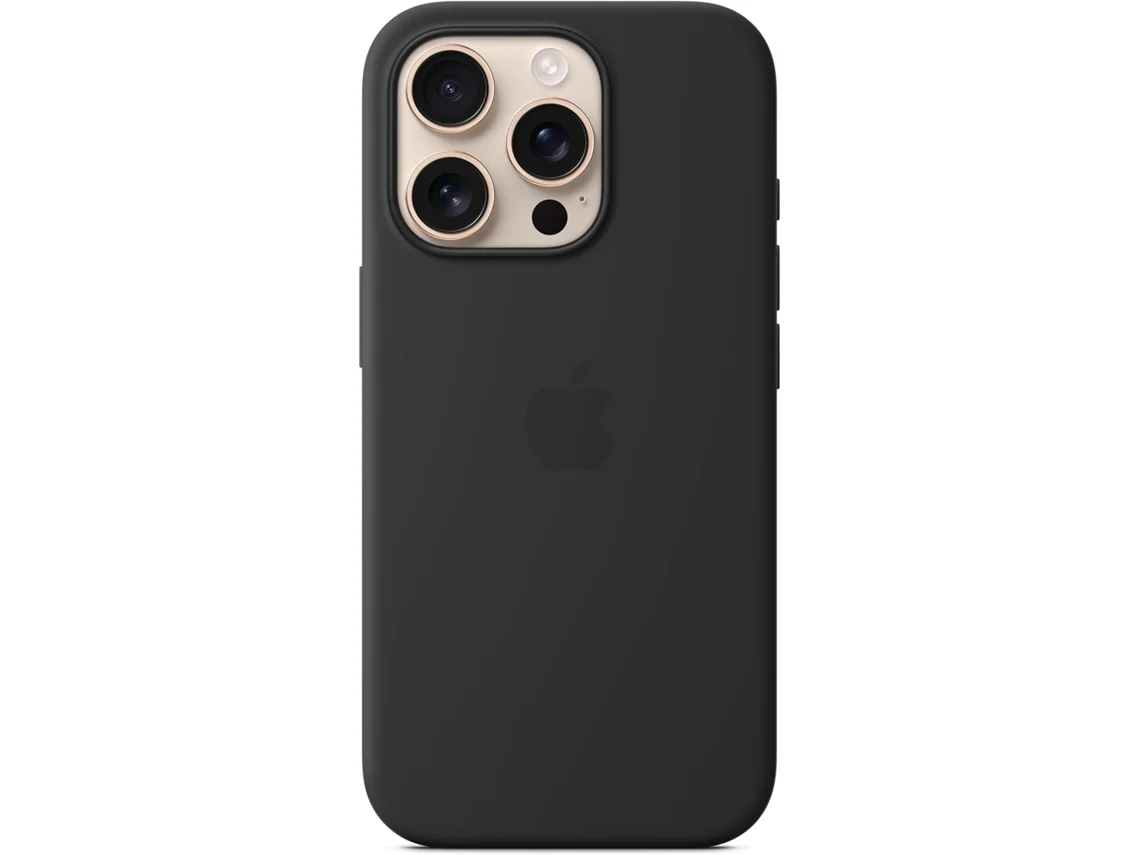 Capa De Silicone Apple Com Magsafe Para Iphone 16 Pro - Preta