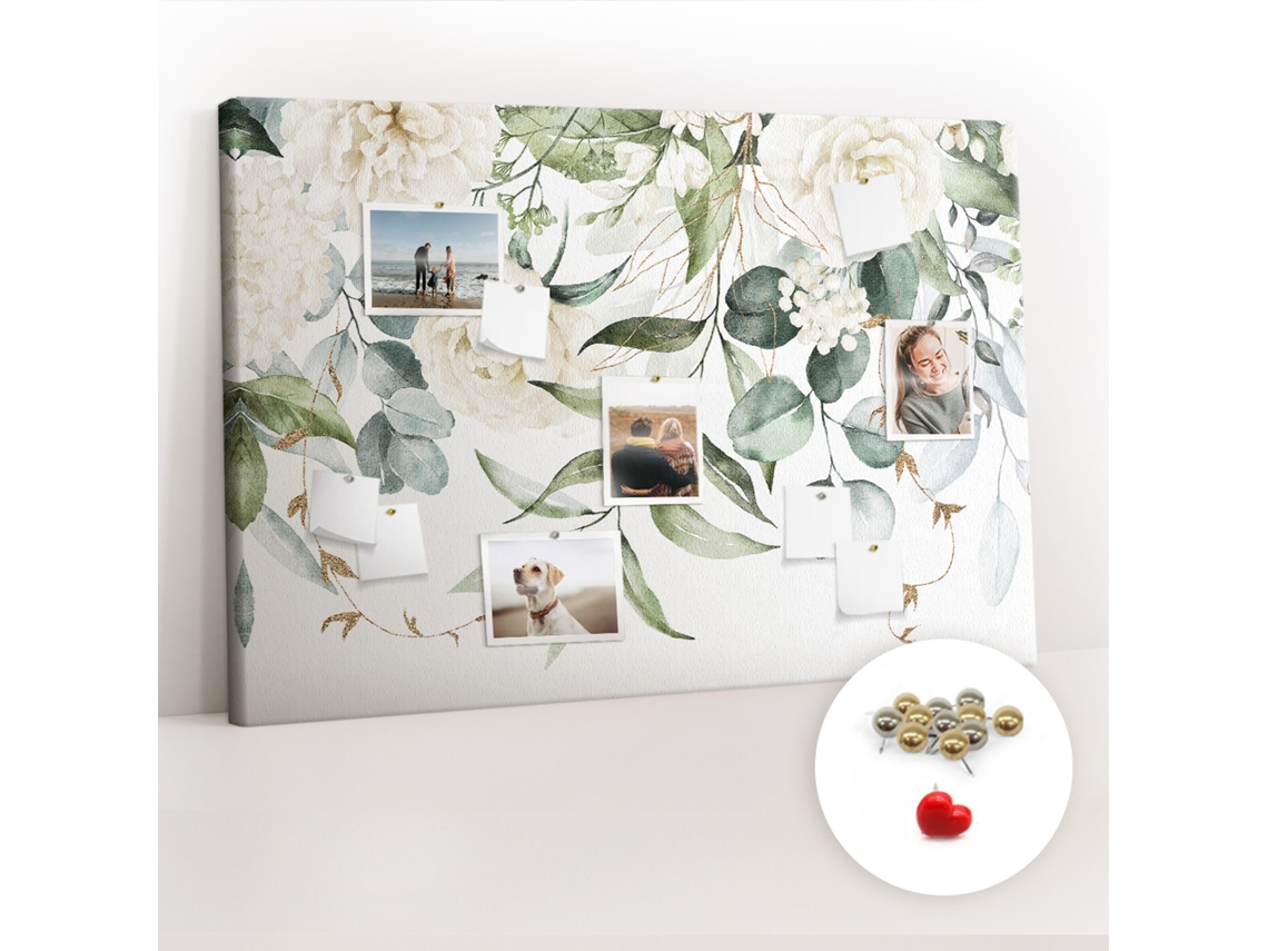 Secretária Lousa De Cortiça Natureza Para O Espelharte (120x80 Cm)