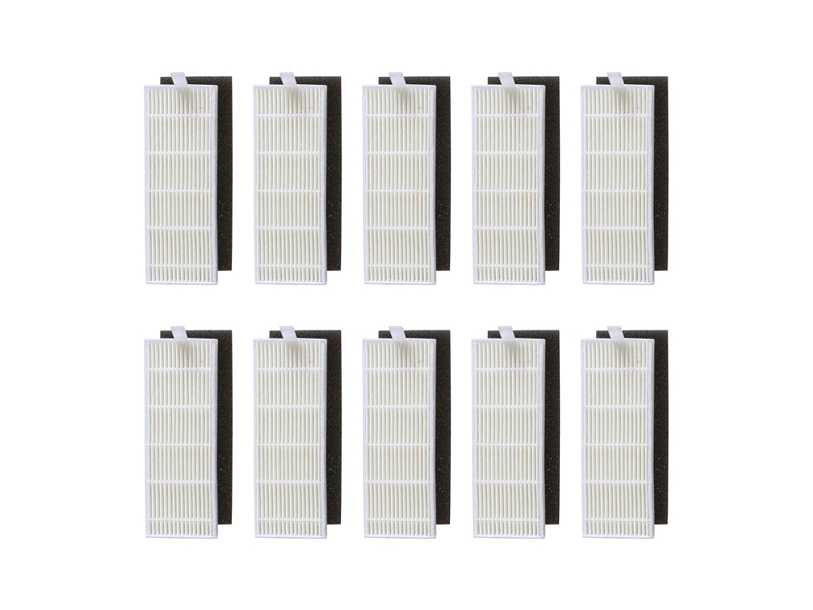 4 conjunto de filtro hepa algodão para produtos ilife a4s a6 a4 a40/ecovas dn621 x620 robô substituição filtro vácuo