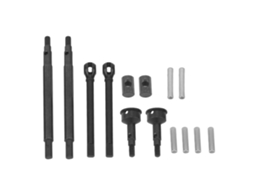 Mali eixo de Transmissão Aço Preto Conjunto Dianteiro Traseiro para Carro Rc Crawler Traxxas Trx4m 1/18