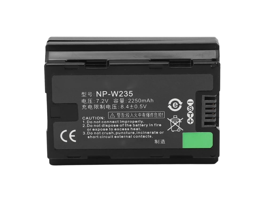 2026 bateria Np W235 para Fujifilm, 7.2v 2250mah Bateria de Câmera Li Ion para Fuji