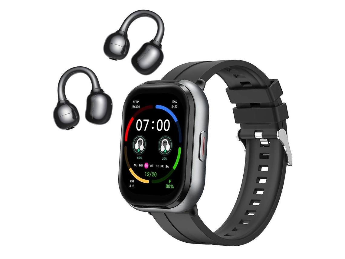 Relógio Inteligente D12 Com Tela Tft De 2,01 Polegadas E Fone De Ouvido 2 Em 1 Com Suporte Para Chamadas Sem Fio.