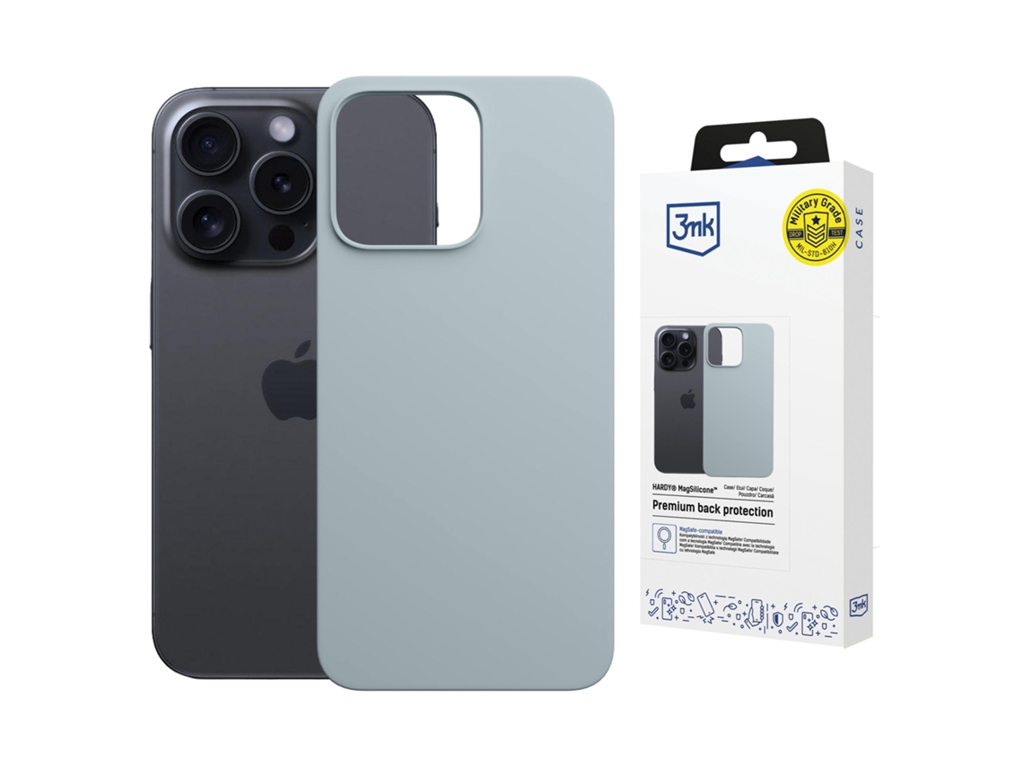 Capa Apple Iphone 13 Pro Max 3mk Hardy Magsilicone Azul