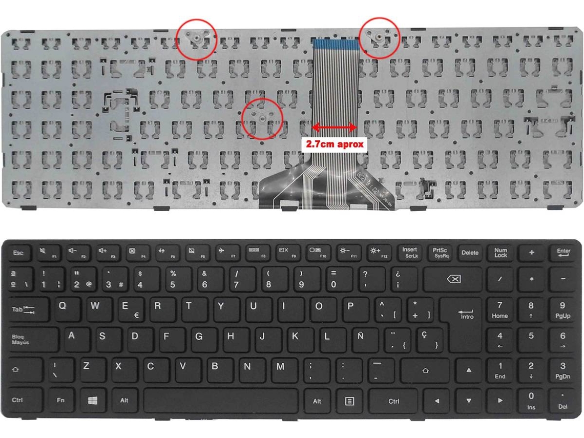 Teclado para Portátil Lenovo Ideapad 100-15Ibd. 5N20K25452