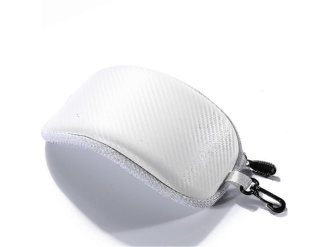 Estojo Rígido com Zíper para Óculos de Esqui e Snowboard, Portátil e Protetor , Branco AQUAFORGE (sem Óculos)