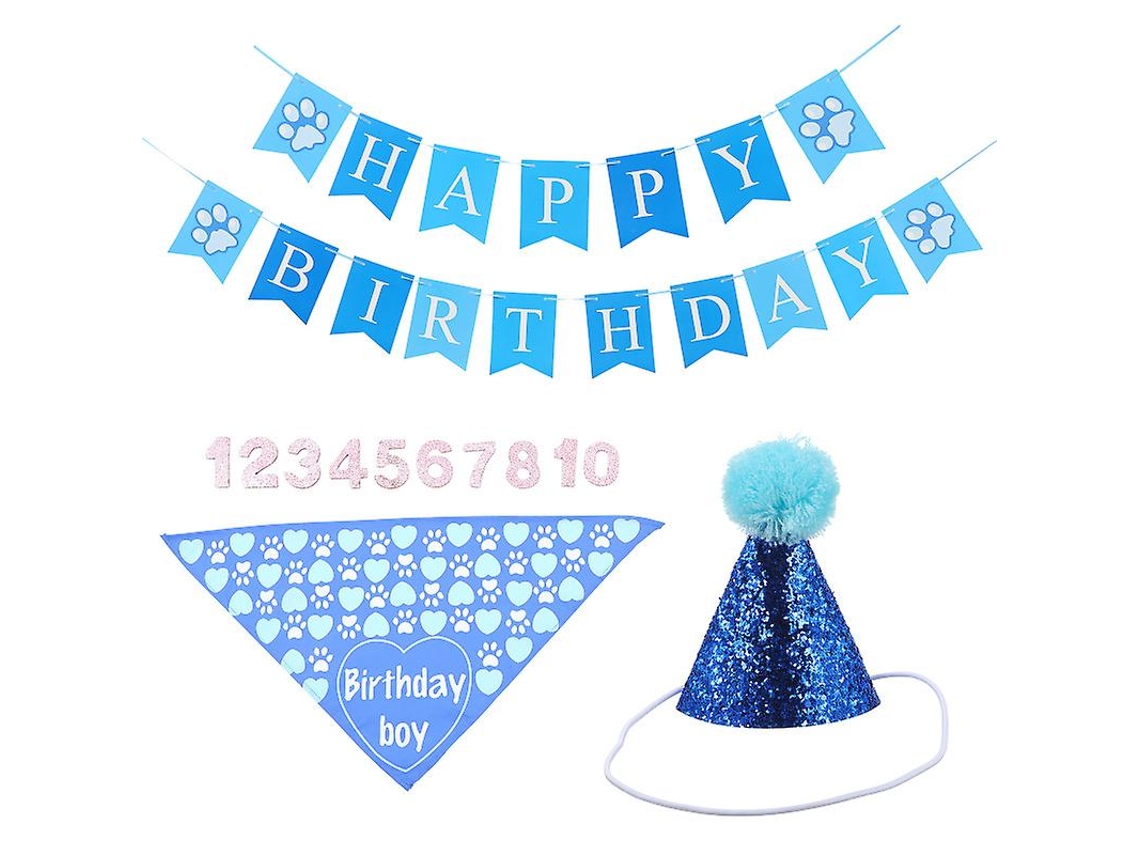 1 Conjunto De Banner De Aniversário Para Cachorro De Estimação Allinless