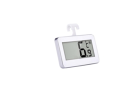 Termômetro Digital Para Geladeira Aboofan, Feito De Abs Com Gancho Para Pendurar, Fácil De Usar, Branco, Com Exibição