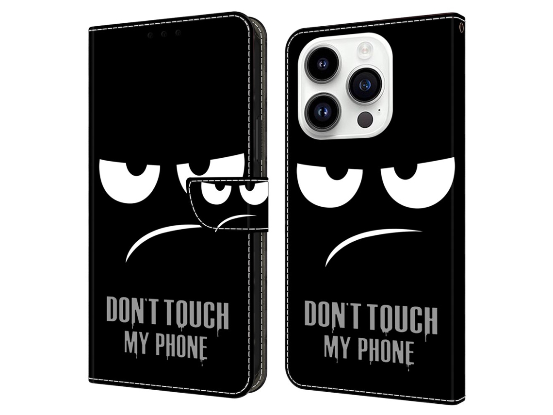 Capa Toque Para Iphone 15 Pro Pele Sintética