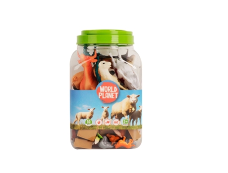 Frasco de animais de fazenda com 50 unidades