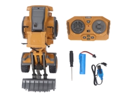 Primerox bulldozer Rc com Luz e Som 9 Canais Carregadeira Tractor Brinquedo Veículo de Construção