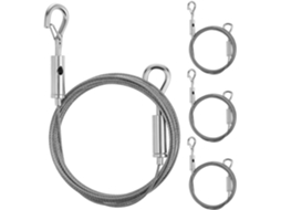 Nuobesty Conjunto De 4-fios Para Pendurar Quadros Com Ganchos Duplos, Cordão Ajustável Para Molduras, Espelhos E Obras