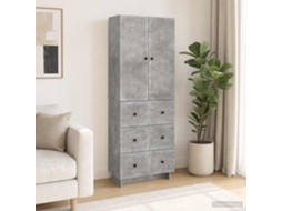 Vidaxl Conjunto De Gabinete 2 Unid. Cinzento Cimento